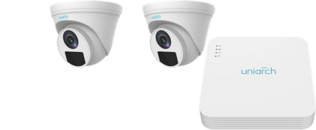 Uniarch Camera Set: 2 4MP camera&#039;s + recorder