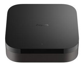 Aqara Hub M3 smart home hub, zwarte vierkante behuizing met afgeronde hoeken
