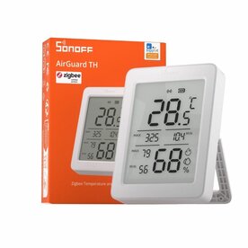 Sonoff AirGuard TH - 3.6&rdquo; LCD Zigbee temperatuur- en vochtigheidssensor