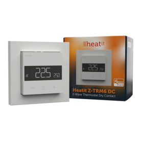 Heatit Z-TRM6 DC Z-Wave Thermostaat Wit RAL 9003