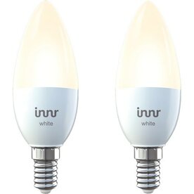 E14 kaarslamp, dimbaar warmwit, 2 lampen per verpakking