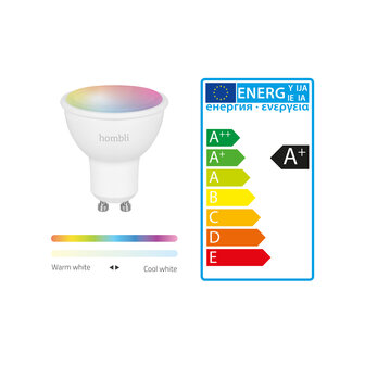 Hombli Slimme RGBW-spot (GU10 5W wifi)