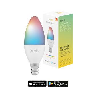 Hombli Slimme RGBW-lamp (E14 4.5W wifi)
