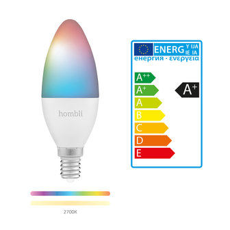 Hombli Slimme RGBW-lamp (E14 4.5W wifi)