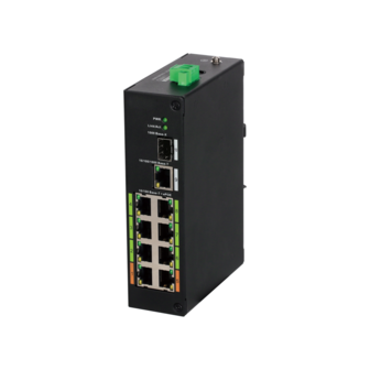 Dahua LR2110-8ET-120 8x EPoE 10/100Mbps Switch 120W incl. SFP en RJ45 Uplink