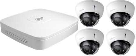 Dahua 4K Camera Set: 4 dome camera&#039;s + recorder (4TB)