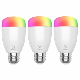 WOOX Diamond slimme ledlamp E27 wifi 3-pack