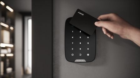 Ajax KeyPad Plus met rfid-lezer Zwart