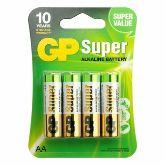 GP Super Alkaline Batterij AA 1.5 V 4-pack