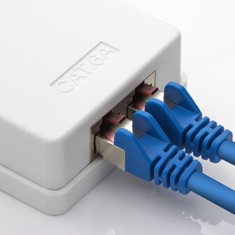 Datawandcontactdoos CAT6 opbouw 2-Voudig