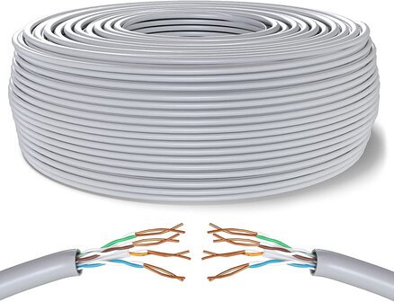 Ethernet CAT6 Netwerkkabel UTP 100 meter