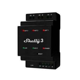 Shelly PRO 3 DIN-Rail schakelaar