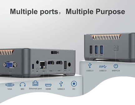 HAshop Intel MiniPC Celeron N3350 met Home Assistant