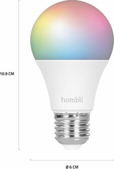 Hombli Slimme lamp RGB + CCT (E27 9W wifi) 2-pack