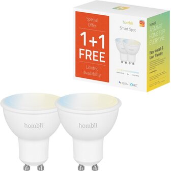 Hombli Slimme LED-spot (GU10 4.5W wifi) 2-pack