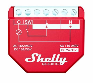 Shelly Qubino Wave 1PM Relay 16A Z-Wave Plus