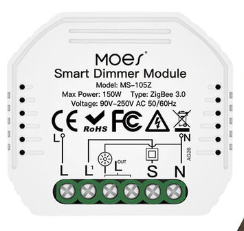 Moes Slimme inbouw dimmer