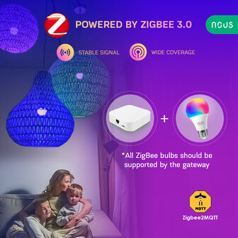 Nous E27 Smart Bulb RGBW Zigbee 2-pack