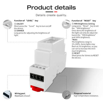 Gledopto Din Rail Zigbee AC Dimmer