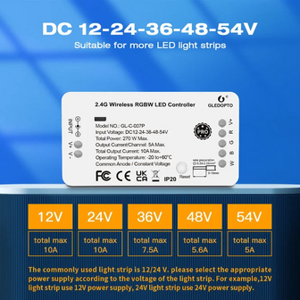 Gledopto Zigbee Pro RGBW LED controller 