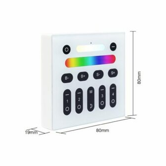 Gledopto 4-zone LED RF draadloze wandzender