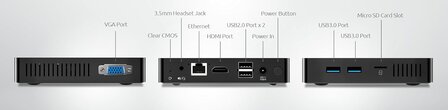 HAshop Intel MiniPC Gemini Lake N4000 met Home Assistant passief gekoeld