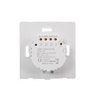 SmartWise slimme Zigbee enkele wandschakelaar zonder frontpanel