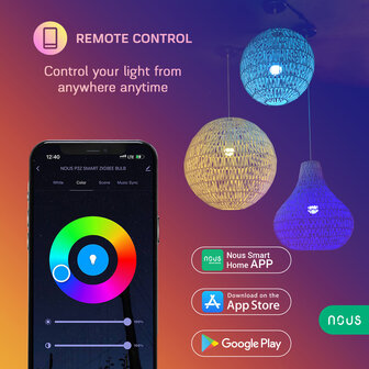 Nous E27 Smart Bulb RGBW Zigbee 4-pack