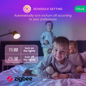 Nous E27 Smart Bulb RGBW Zigbee 4-pack