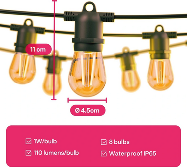 Innr Smart Outdoor Light String Extension 4m
