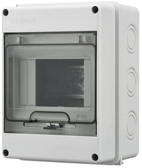 Opbouwzekeringkast voor 5 modules IP65
