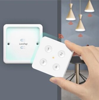 Zigbee 3.0 draadloze 4-knops afstandsbediening / sc&egrave;neschakelaar