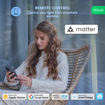 Nous E27 Smart Bulb RGB Wifi Matter 