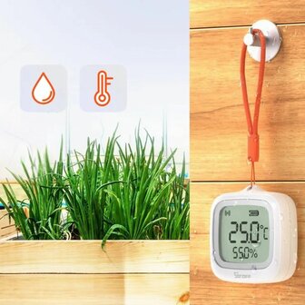 Sonoff IP65 Zigbee Temperatuur en Luchtvochtigheidssensor met display