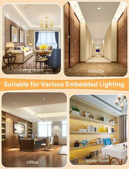 Inbouw LED-spot GU10 kantelbaar Wit