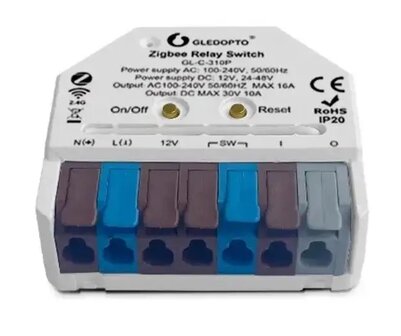 Gledopto Relay Switch Zigbee + RF