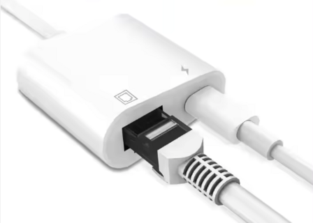 USB-C naar ethernet-adapter voor Chromecast