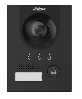 Dahua VTO2202F-P-S3 Zwart Video Intercom Buitenpost PoE / 2-draads