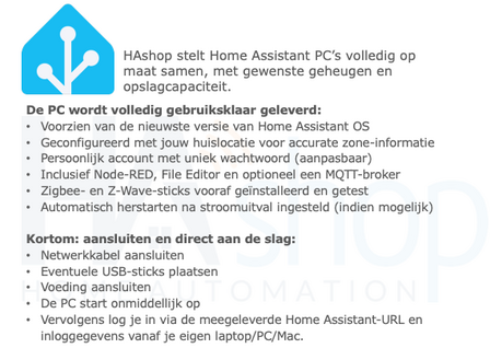 HAshop Intel MiniPC Alder Lake N150 met Home Assistant