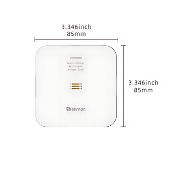 Heiman CO (Koolmonoxide) Alarm Matter-over-Thread