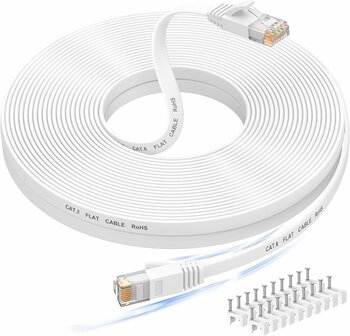 UTP CAT6 Netwerkkabel Wit 2x RJ45 Male