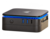 Achterzijde van de mini pc met aansluitingen en ventilatieopeningen