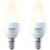E14 kaarslamp, dimbaar warmwit, 2 lampen per verpakking