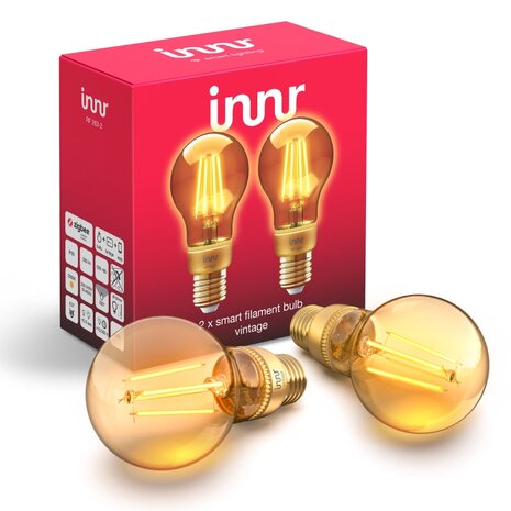 Innr Smart Filament Bulb Vintage E27 2-pack