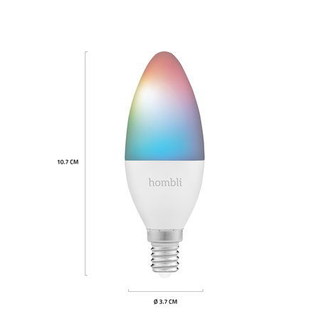 Hombli Slimme RGBW-lamp (E14 4.5W wifi)