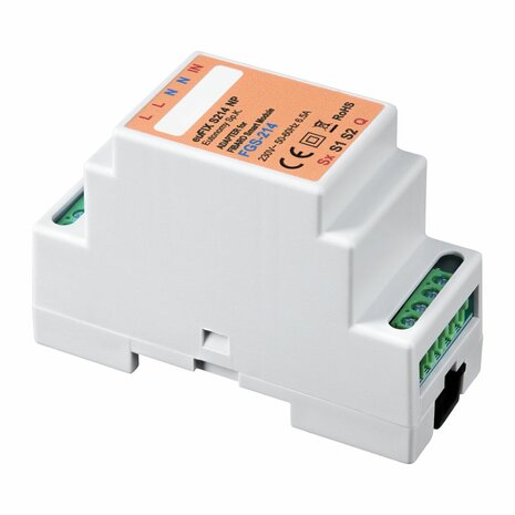 Adapter S214 NP voor DIN TH35-rail tbv Fibaro Smart Module FGS214