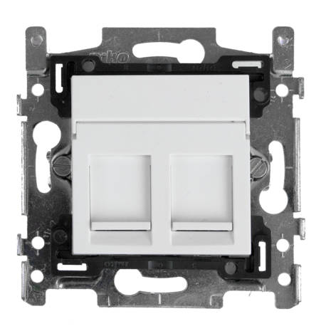 Datawandcontactdoos 2 x RJ 45 CAT 6A