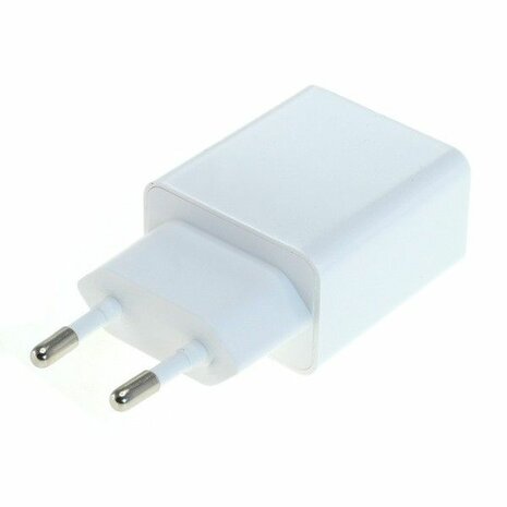 Dual USB Thuislader 2.1A, Wit