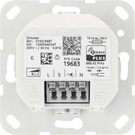 Technisat Inbouwdimmer voor Gira (Z-Wave Plus)