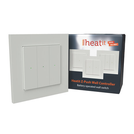 Heatit Z-Push Wall Controller Z-wave